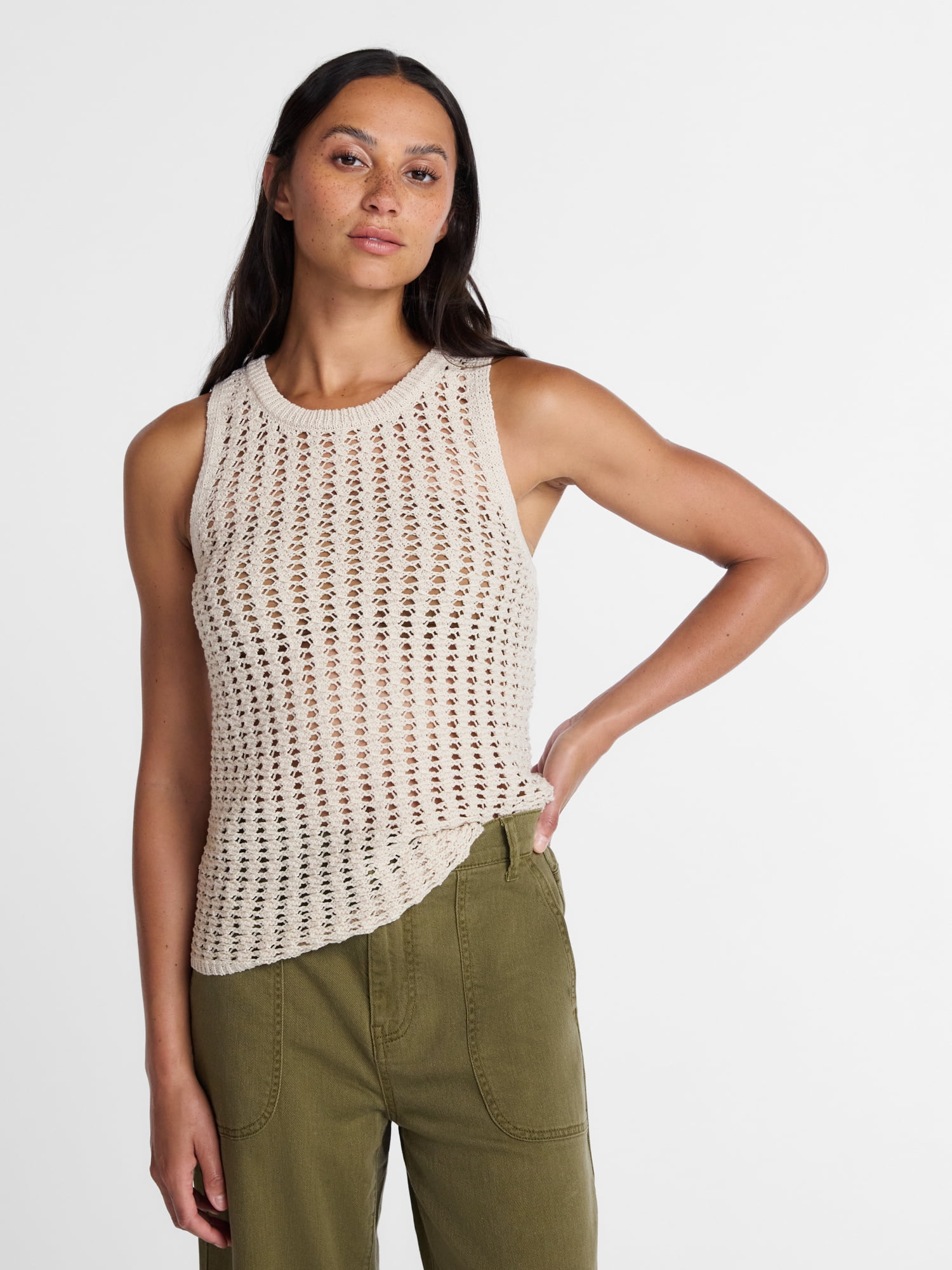 Time and Tru Woman's Sweater Tank, Sizes XS-XXXL