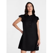 Time and Tru Women's Flutter Sleeve Mini Dress, Sizes XS-XXXL
