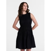 Women's Smocked Sleeveless Mini Dress, Sizes XS-XXXL