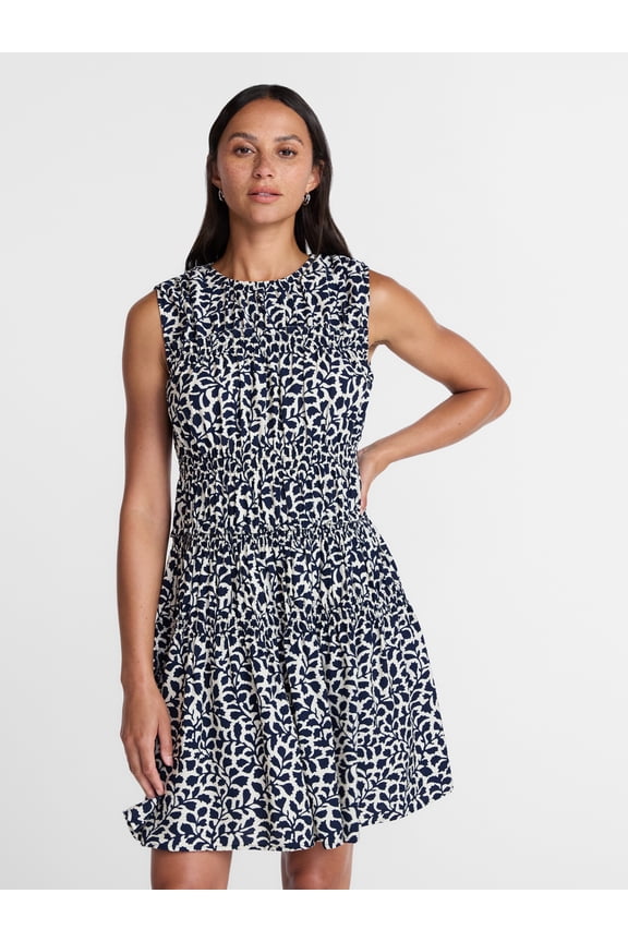 Women's Smocked Sleeveless Mini Dress, Sizes XS-XXXL