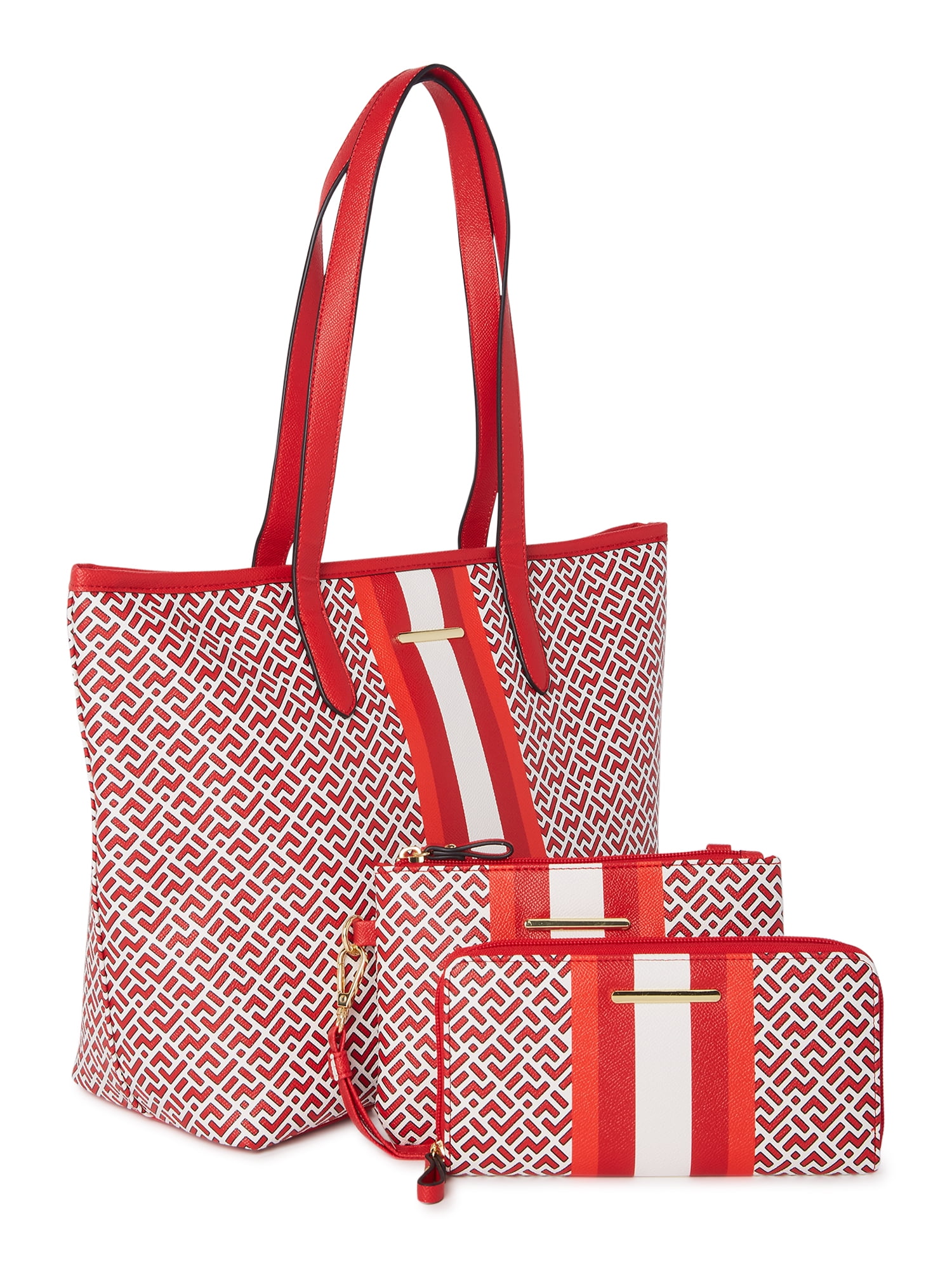 Red Sneakers and Bag Set With Matching Purse 