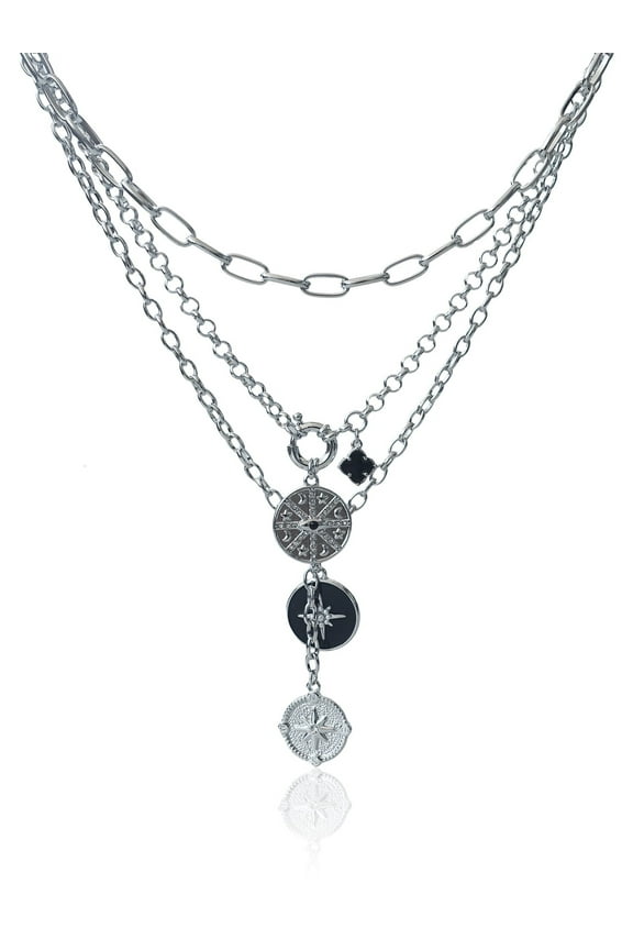 Women's 3 Separate Necklace Sets With Charms In Gold Plated