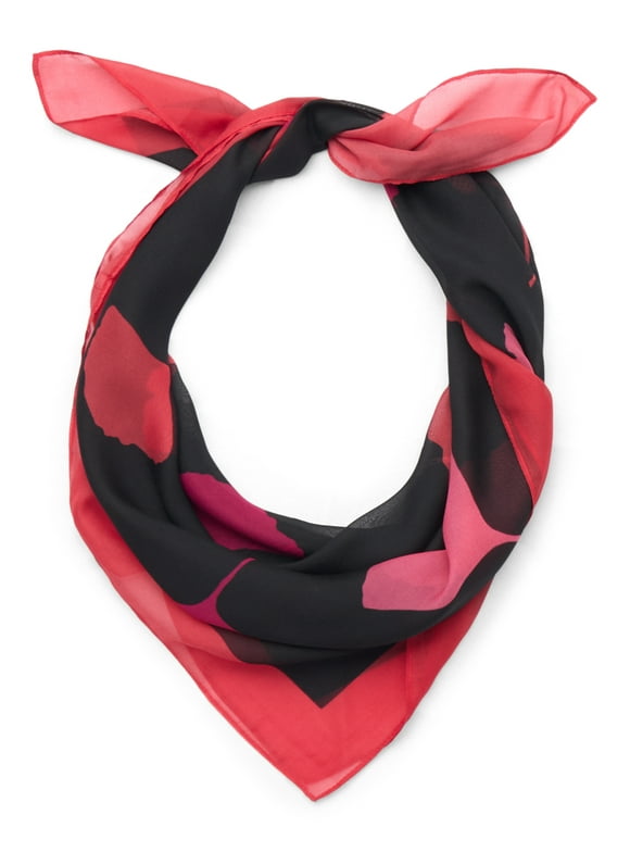 Women's 30 X 30 Printed Square Scarf, One Size, Scarlet Multi