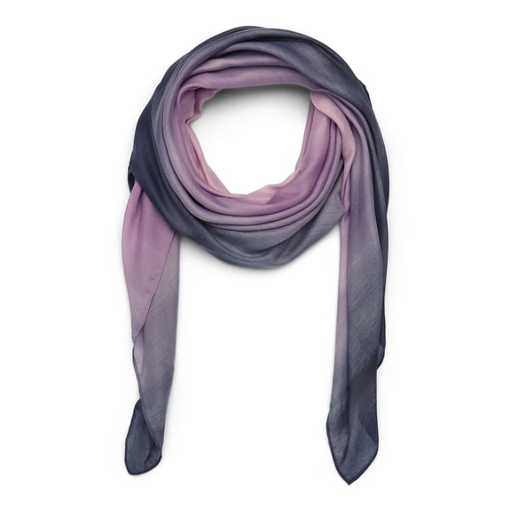 Time and Tru Women's Printed Square Scarf, Pink Pimrose