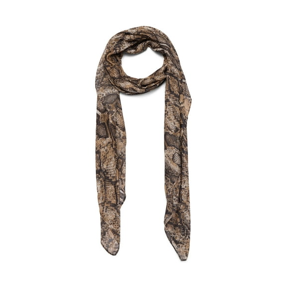 Time and Tru Women's Printed Square Scarf, Tan James