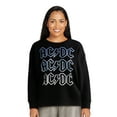 thumbnail image 1 of Time and Tru Women’s AC/DC Graphic Band Sweatshirt, Sizes S-XXXL, 1 of 4