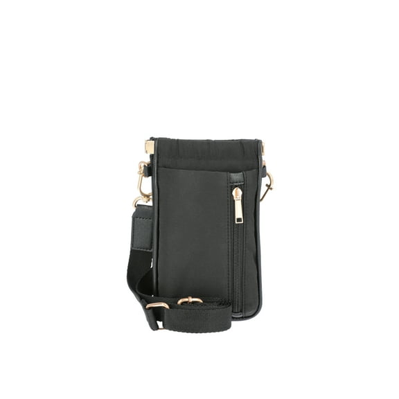 Time and Tru Addilyn Cellie with Removable Card Case, Black