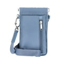 thumbnail image 1 of Time and Tru Women's Addilyn Cellie with Removable Card Case, Blue, 1 of 4