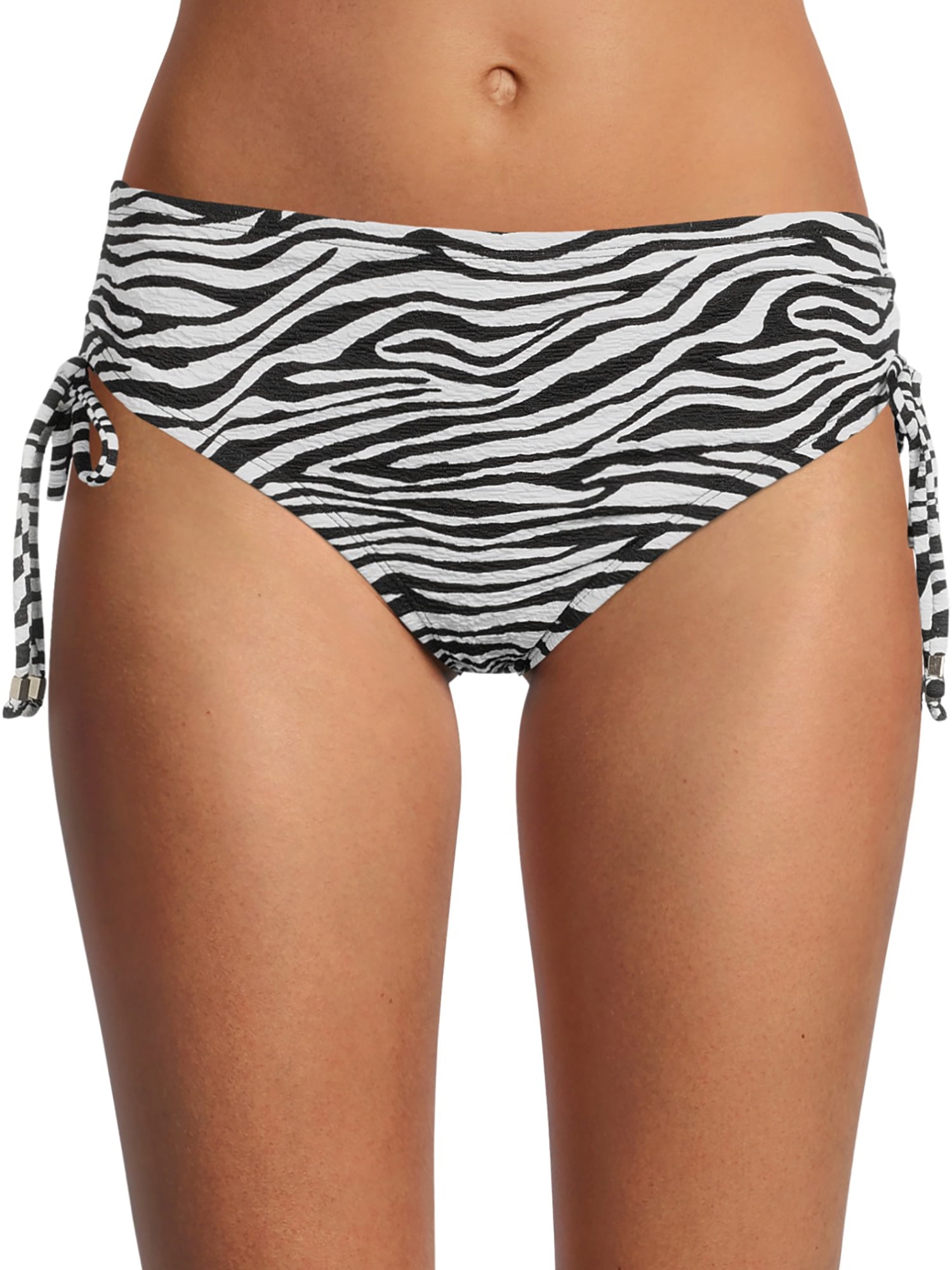 Time and Tru Women’s Adjustable Side Tie Swimsuit Bottoms