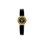 Time and Tru Womens Adult Gold Tone Cushion Case Watch with Faceted Bezel