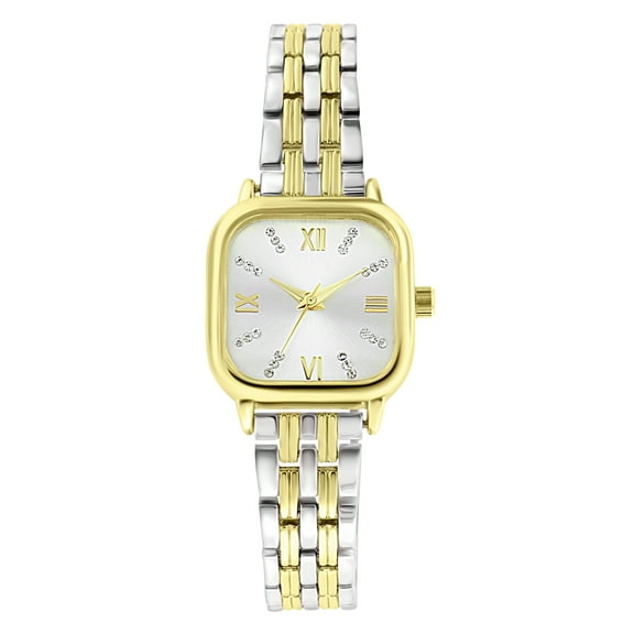 Time and Tru Women's Adult Round Two-Tone Analogue Watch