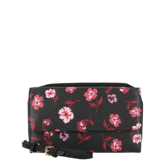 Time and Tru Women's Ainsley Bulk Clutch, Floral Graphic