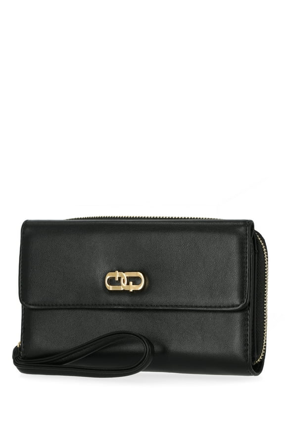 Women's Ainsley Bulk Clutch, Solid Black