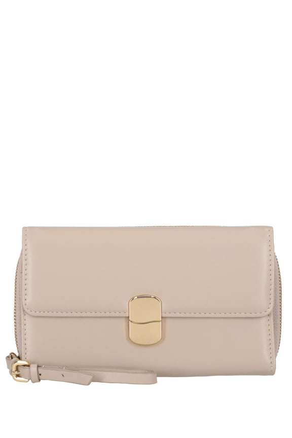 Women's Ainsley Bulk Clutch, Solid Light Brown