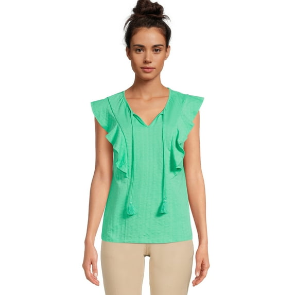 Time and Tru Women's Angel Sleeve Top