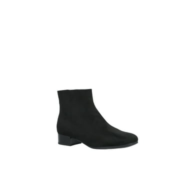 Time and Tru Women's Faux Suede Ankle Boots, Wide Width Available