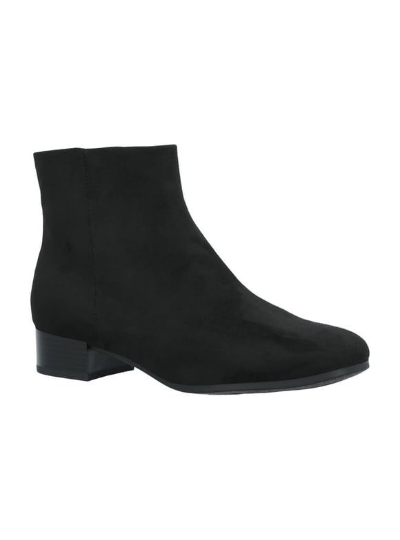 Women's Faux Suede Ankle Boots, Wide Width Available