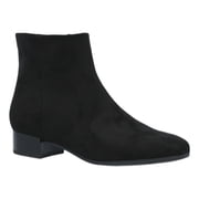 Time and Tru Women's Faux Suede Ankle Boots, Wide Width Available