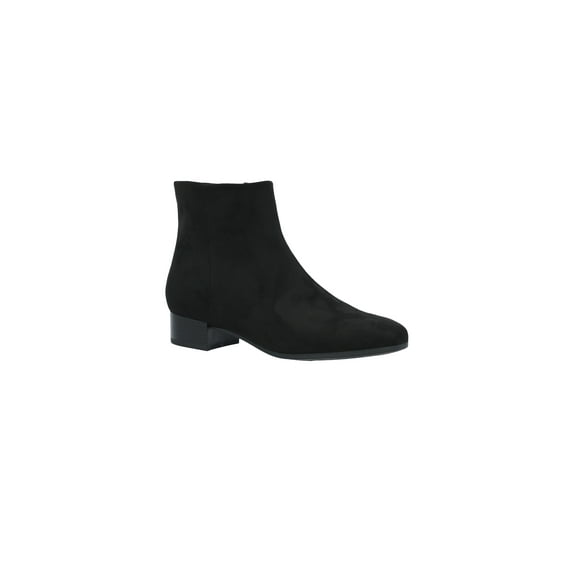 Time and Tru Women's Faux Suede Ankle Boots, Wide Width Available
