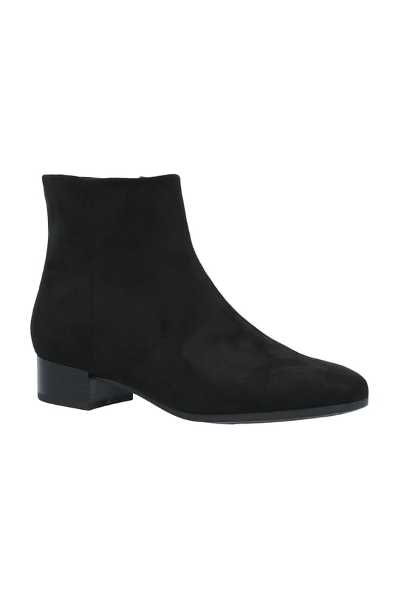 Women's Faux Suede Ankle Boots, Wide Width Available