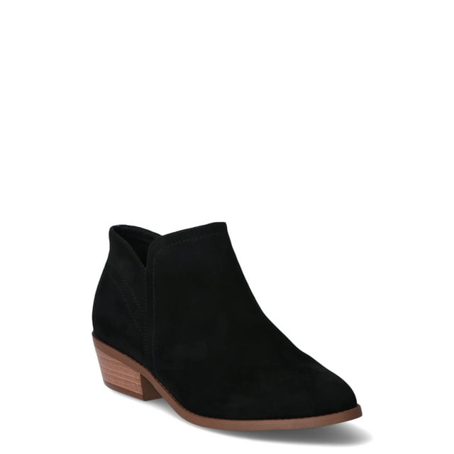Time and Tru Women's Core Ankle Boots, Wide Width Available