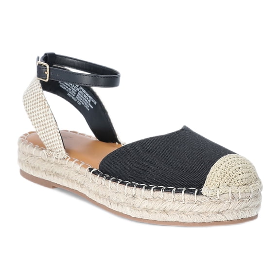 Time and Tru Women's Ankle Strap Espadrilles