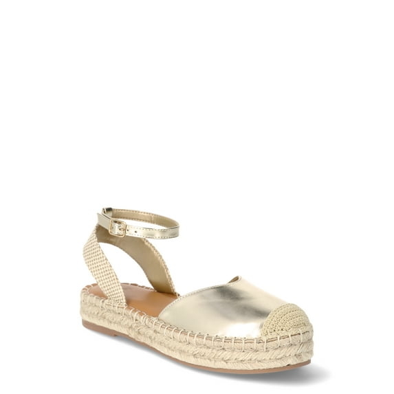 Time and Tru Women's Ankle Strap Espadrille Sandals