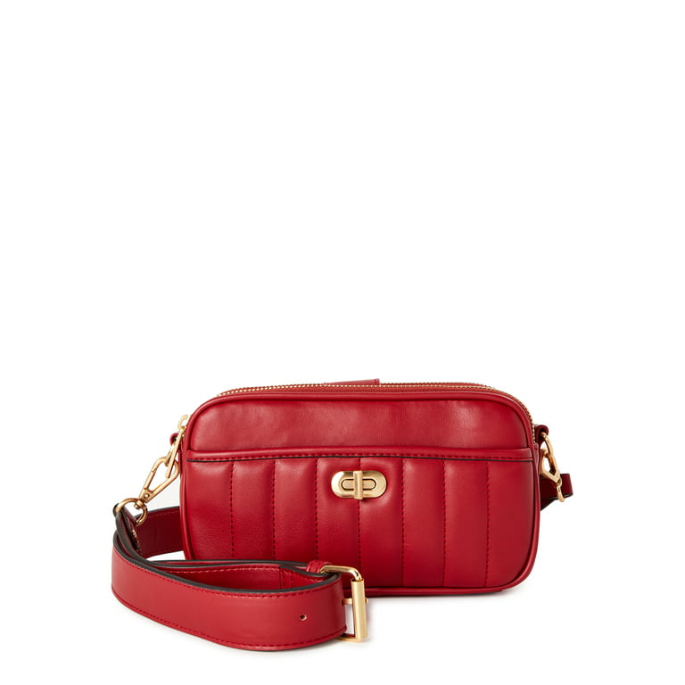 Faux Leather Crossbody Bag | Shoulder Bags | Women's Bags One Size / Red