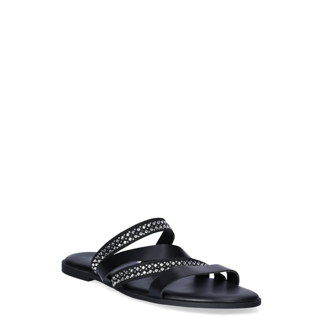 Time and Tru Women's Asymmetric Strappy Sandals