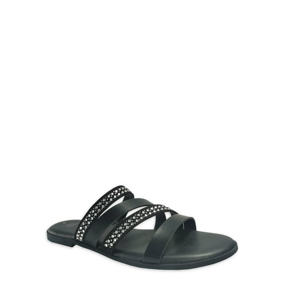 Time and Tru Women's Asymmetric Strappy Sandals