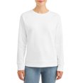 thumbnail image 1 of Time and Tru Women's Athleisure Women's Fleece Sweatshirt, 1 of 3