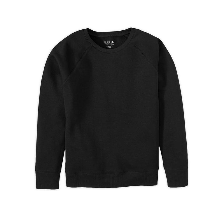 Time and Tru Women s Athleisure Women s Fleece Sweatshirt Walmart