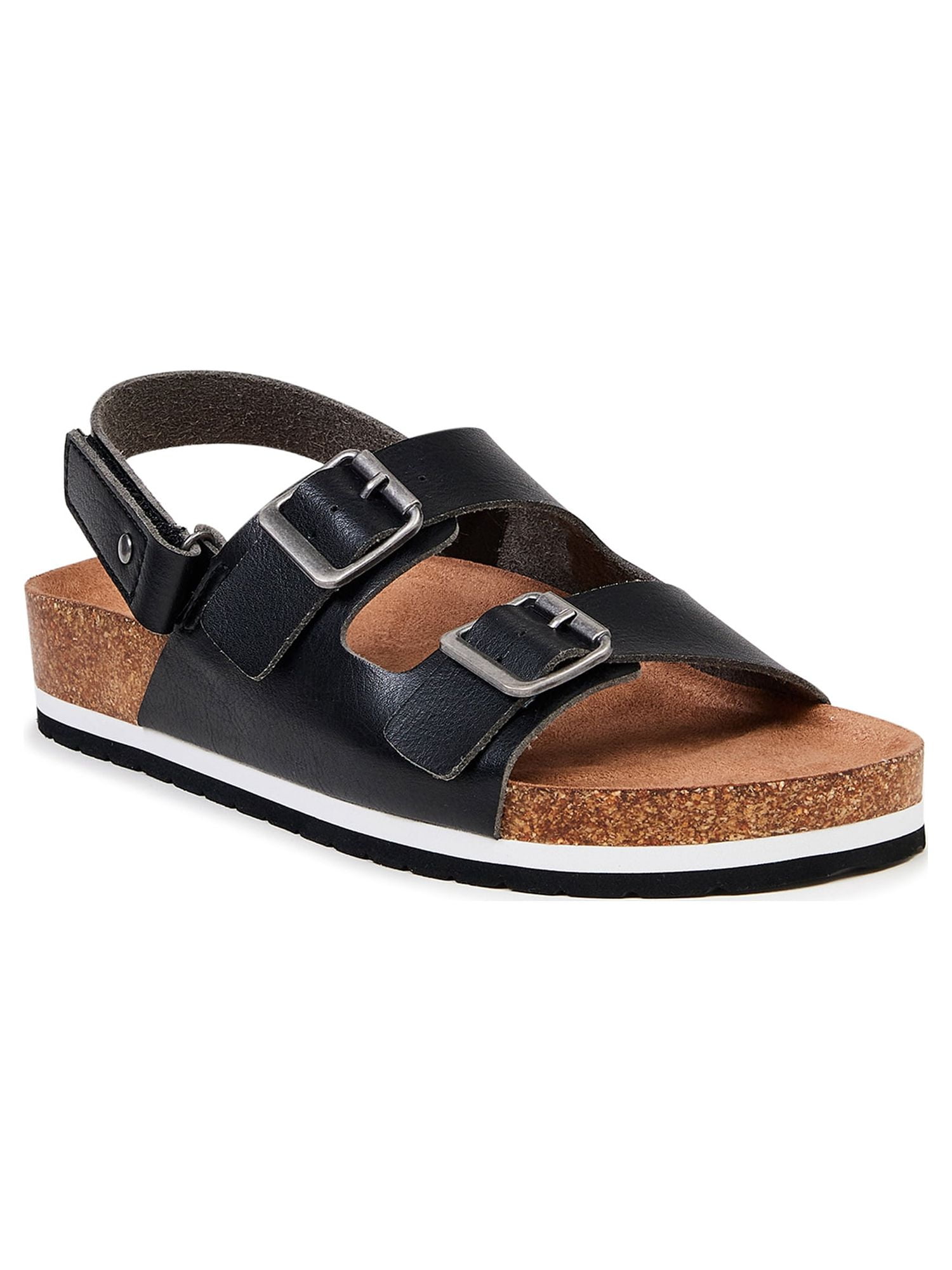 Time and Tru Women's Back Strap Footbed Sandals