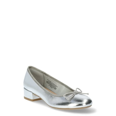 Time and Tru Women's Ballet Block Heel Pumps, Sizes 6-11