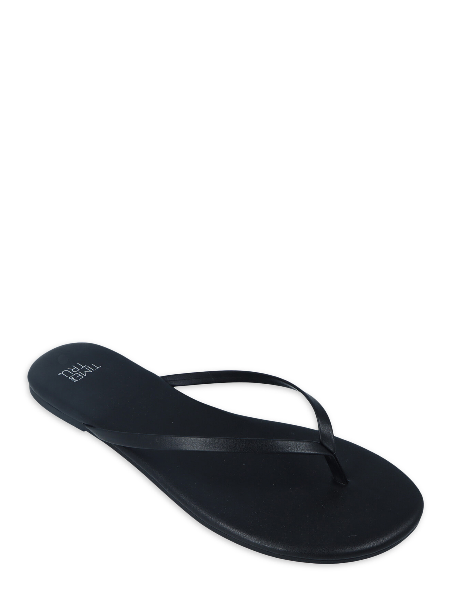 Time and Tru Women's Barely There Thong Sandals, Wide Width Available - image 1 of 6