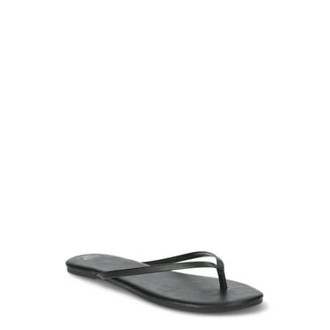 Time and Tru Women's Barely There Sandals, Wide Width Available