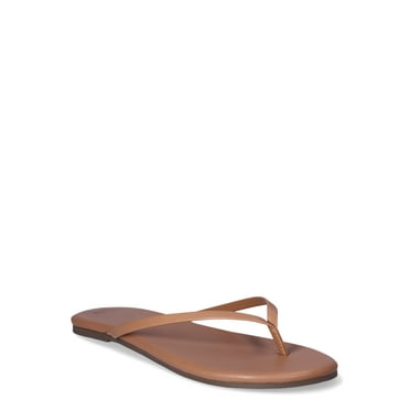 Time and Tru Women's Barely There Sandals, Wide Width Available