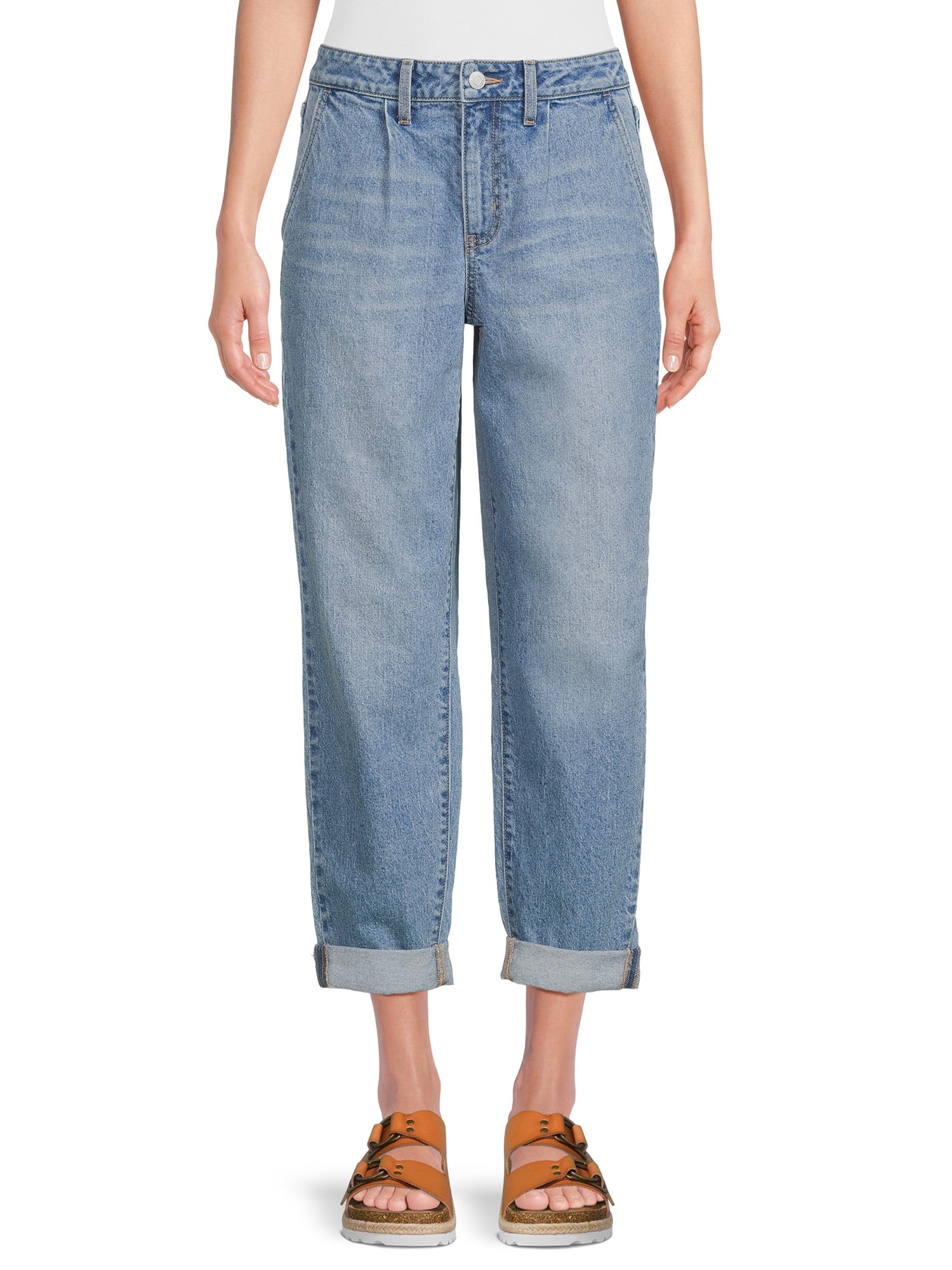 Time and Tru Women's Barrel Jeans, 26" Inseam, Sizes 218