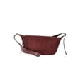 thumbnail image 1 of Time and Tru Women's Faux Suede Sling Crossbody Bag, Burgundy, 1 of 4