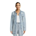thumbnail image 1 of Time and Tru Women's Belted Jean Jacket, 1 of 6