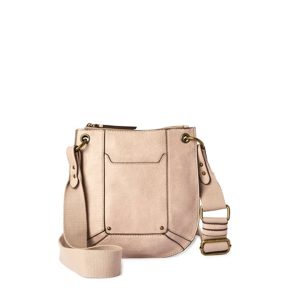 Time and Tru Women’s Bentley Crossbody Handbag Beige