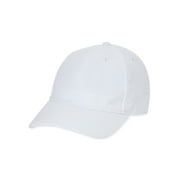 Time and Tru Women's Blank Non Washed Cotton Twill Baseball Hat Arctic White