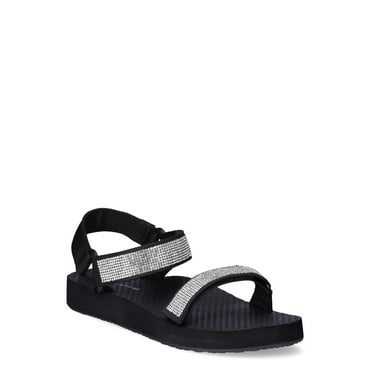 Time and Tru Women's Bling Nature Sandals, Sizes 6-11