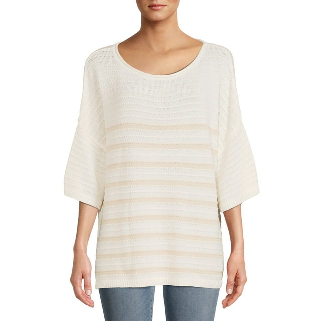 Time and Tru Women’s Boatneck Sweater - Walmart.com