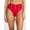 thumbnail image 1 of Time and Tru Women's and Women's Plus Size Compression Zipper Bikini Bottoms, Sizes XS-3X, 1 of 5
