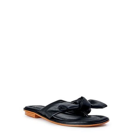 Time and Tru Women's Bow Thong Sandal (Wide Width Available) MOTHERS DAY DEAL!