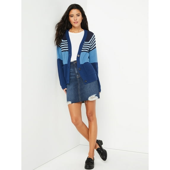 Time and Tru Women's Boyfriend Cardigan