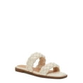 thumbnail image 1 of Time and Tru Women's Braided Two Band Sandals – Wide Width Available, 1 of 6