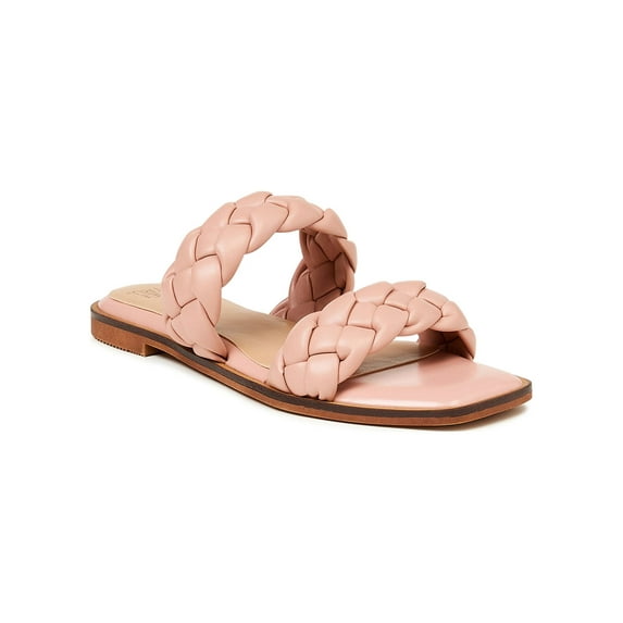 Time and Tru Women's Braided Two Band Sandals