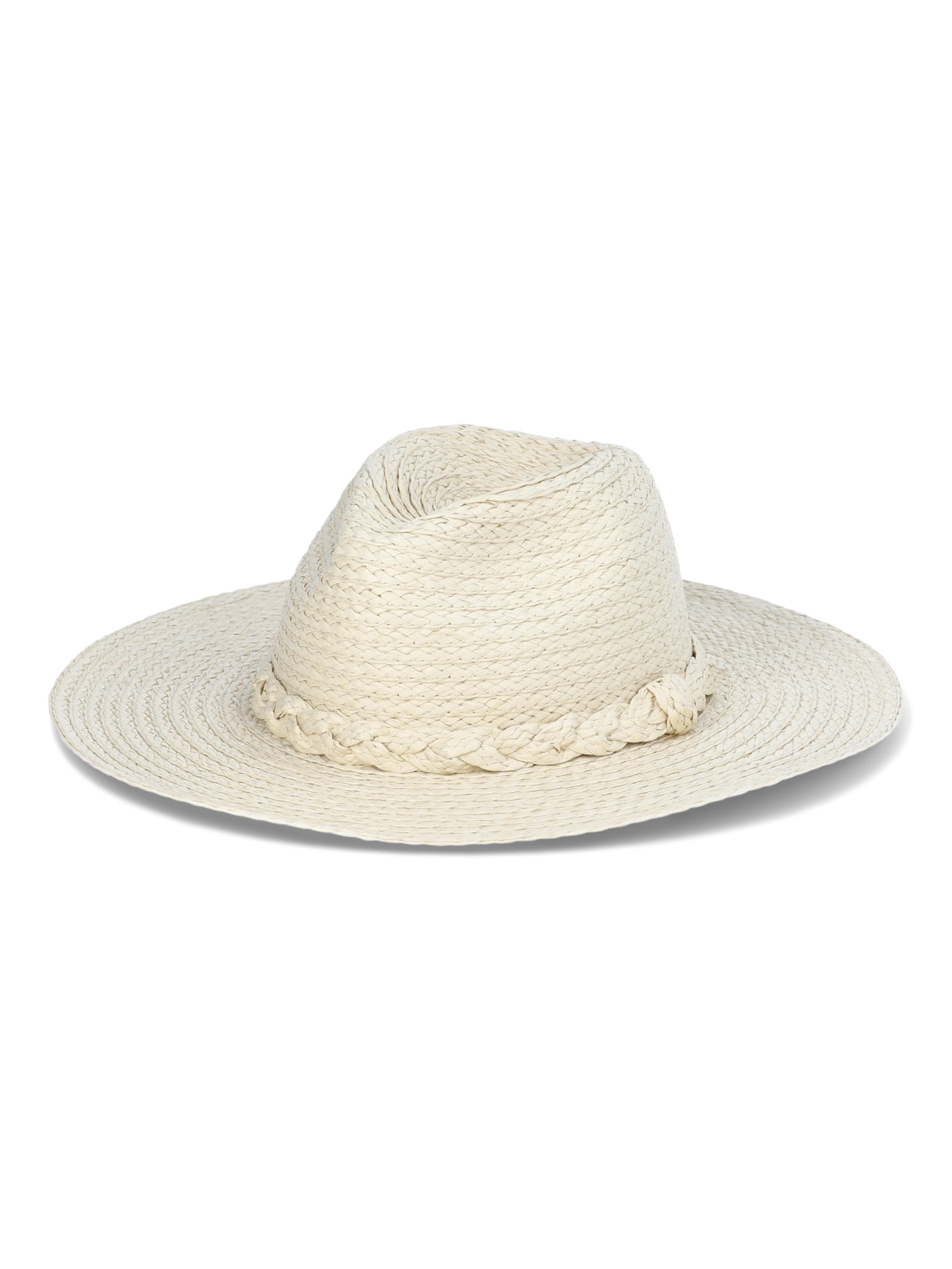 Time and Tru Women’s Braided Woven Straw Fedora Hat